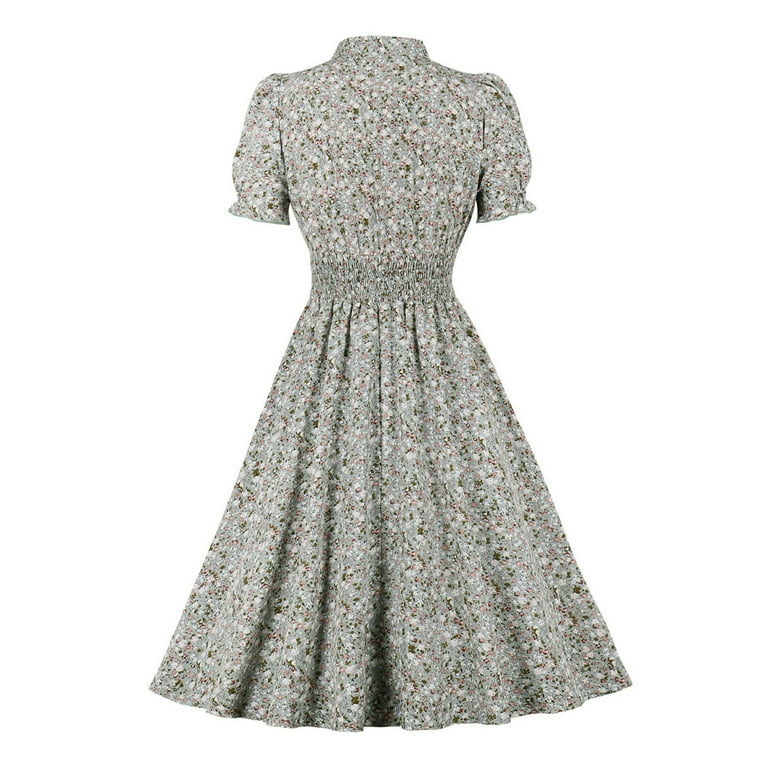 Vintage floral top tea dress