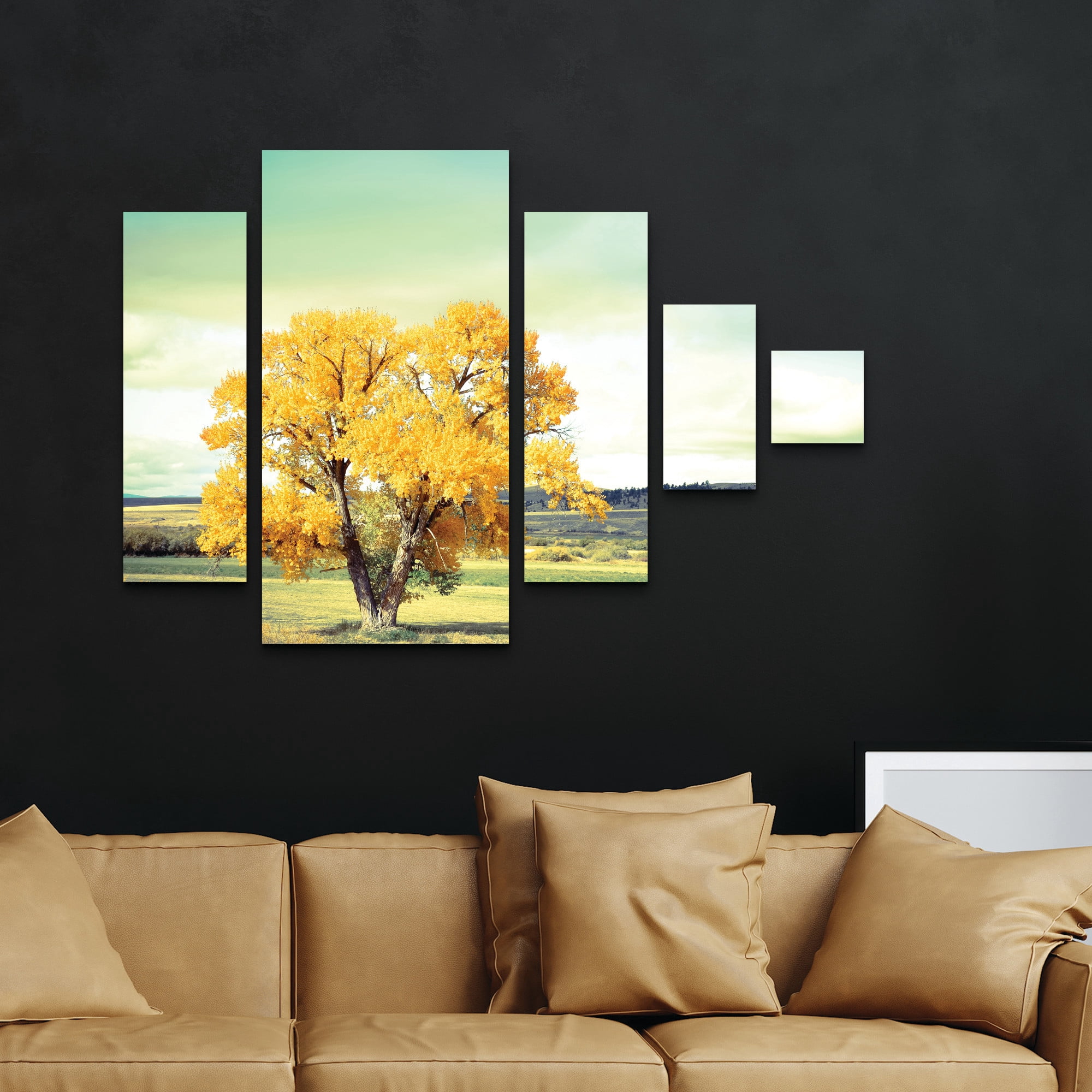 Annie Bailey Art ‘First To Turn’ 5 Panel Wall Art Set