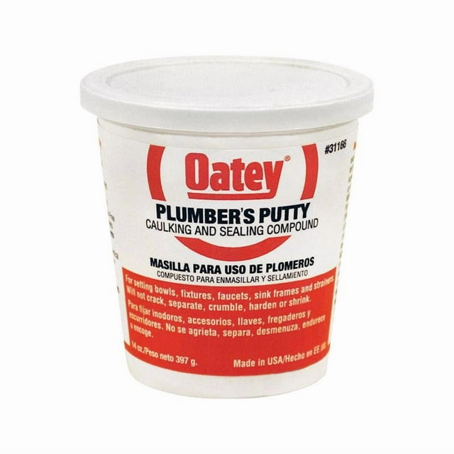 Masilla Plumbers Oatey blanca, 400 ml