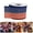 C, variant on Patriotic Diagonal Star Stripe Wired Ribbon, 10 Yard Alternating Star & Stripe Pattern, Red White Blue, 4th of July Ribbon for Crafts