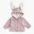 thumbnail image 2 of Lenpel Toddler Baby Fleece Jacket Infant Cute Zip up Hooded Fuzzy Lined Cotton Coats Warm Fall Winter Outwear, 2 of 7