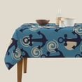 thumbnail image 3 of Wukai Anchors Waterproof Tablecloth for Kitchen Dining, Fits Square Tables for 2-4 Seats -54"x54", 3 of 7