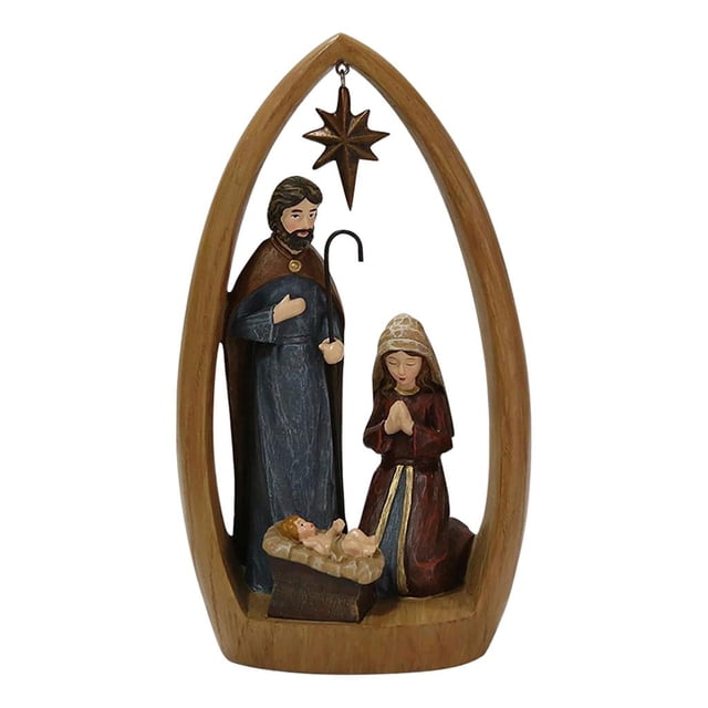 Colección Belén Navideño Resina Religioso Bebé Sagrada Familia Nacimiento Los 22.5x12.5x7.5CM