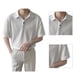thumbnail image 3 of Camiseta con cuello vuelto Ticfox moda sedosa para hombres blanco XXL, 3 of 12