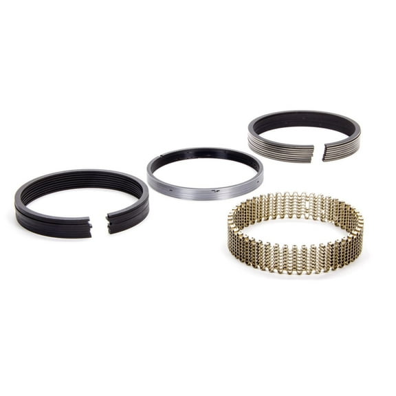 Piston Rings, 4.030 in Bore, 5/64 x 5/64 x 3/16 in Thick, Standard Tension, Moly, 8 Cylinder, Kit