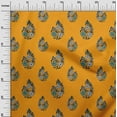 thumbnail image 2 of oneOone Viscose Chiffon Fabric Leaves & Floral Block Print Fabric By The Yard 42 Inch Wide, 2 of 4