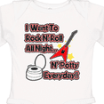 thumbnail image 4 of Inktastic I Want to Rock N' Roll N' Potty Everyday Boys or Girls Long Sleeve Baby Bodysuit, 4 of 5