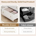 thumbnail image 4 of EastVita 5 Drawer Dresser for Bedroom 45 in Tall Dresser Chest of Drawers Wooden Dressers Chest with Clothes Storage Cabinet Drawer Organizer for Home White, 4 of 7