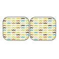 thumbnail image 7 of Bingfone Colorful Mustache Windshield Sun Shade 2-Piece Foldable Car Front Window Sunshade for Most Sedans SUV Truck-Medium, 7 of 7