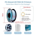 thumbnail image 4 of Filamento para impresora 3D ZIRO Matte PLA, 1,75 mm, 1 kg, azul pastel, 4 of 6
