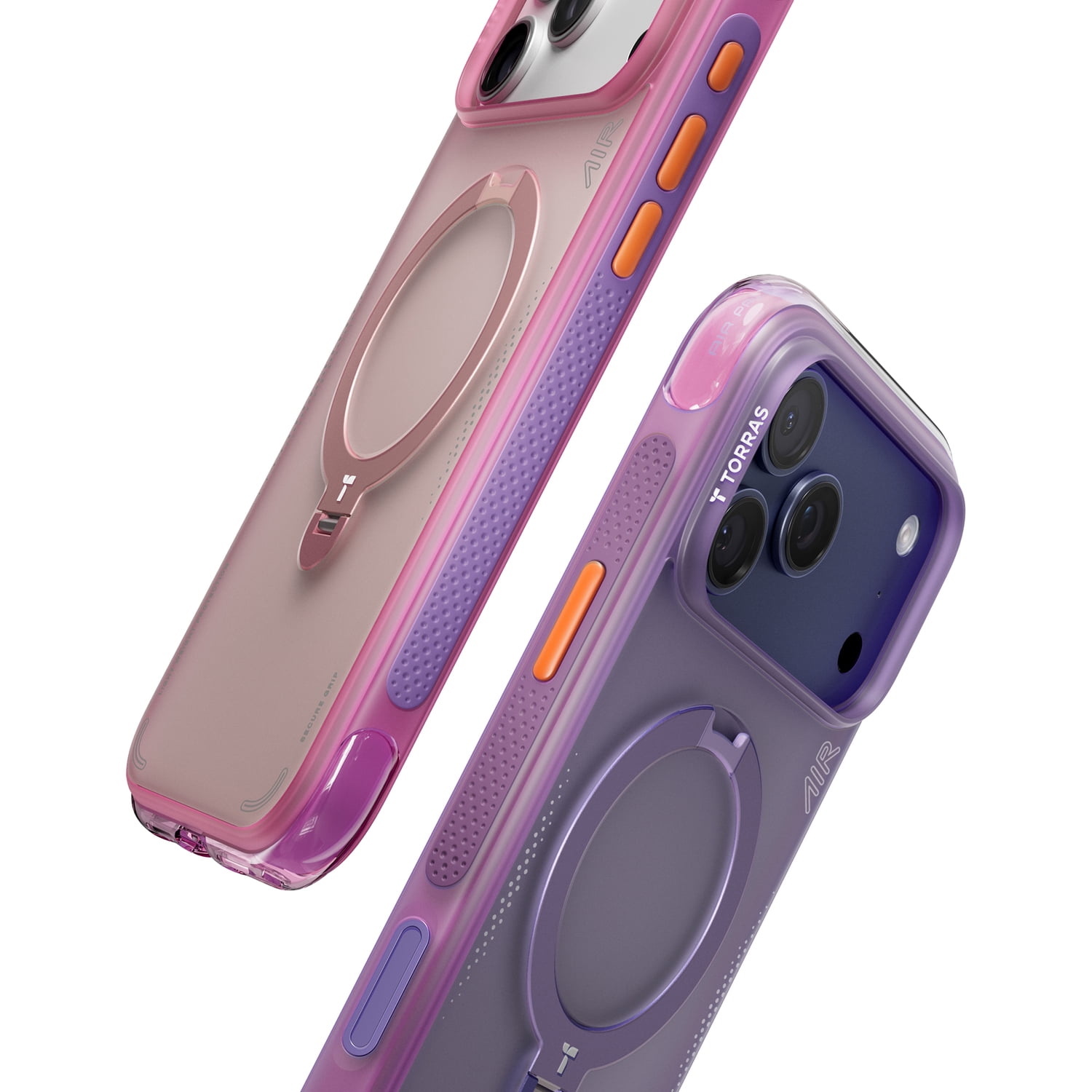 TORRAS iPhone 17 Pro Max Ostand Spin Air Case , Aurora Purple
