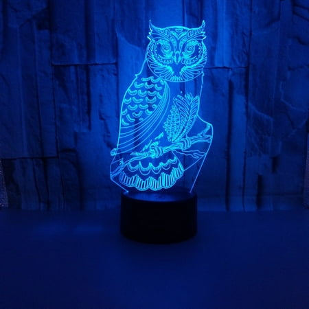 

Creative 3D Lamp High-Definition Patterns with Charming Atmosphere Smart Sensor and Colorful Modes Perfect for Home Decoration and Gift