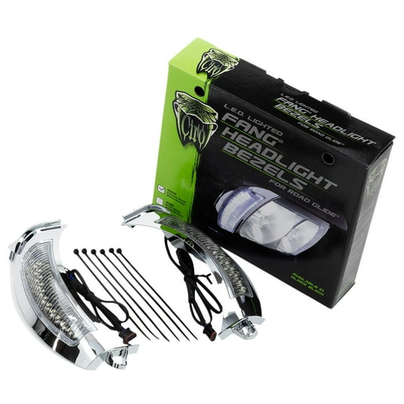 Ciro Fang Chrome Headlight Bezel Side Light Kit (45200)