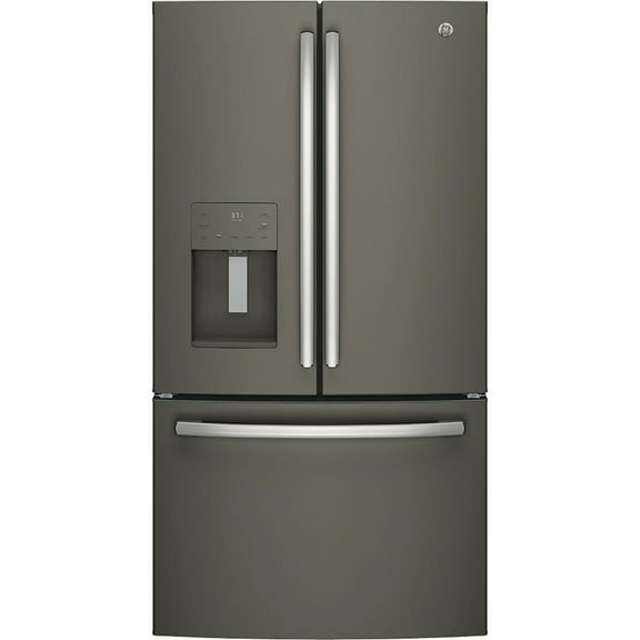 GE 25.5 Cu.Ft, French Door Refrigerator Slate- GFE26JMMES