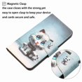 thumbnail image 3 of Allytech Wallet Case for Samsung Galaxy A03 Core, PU Leather Stand RFID Blocking Card Slot Wireless Charging Flip Book Cover TPU Shockproof Interior Case, Cat, 3 of 5