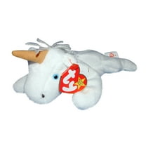 Ty Beanie Babies Mystic the Unicorn Plush with Tan Horn and Coarse Mane 1993