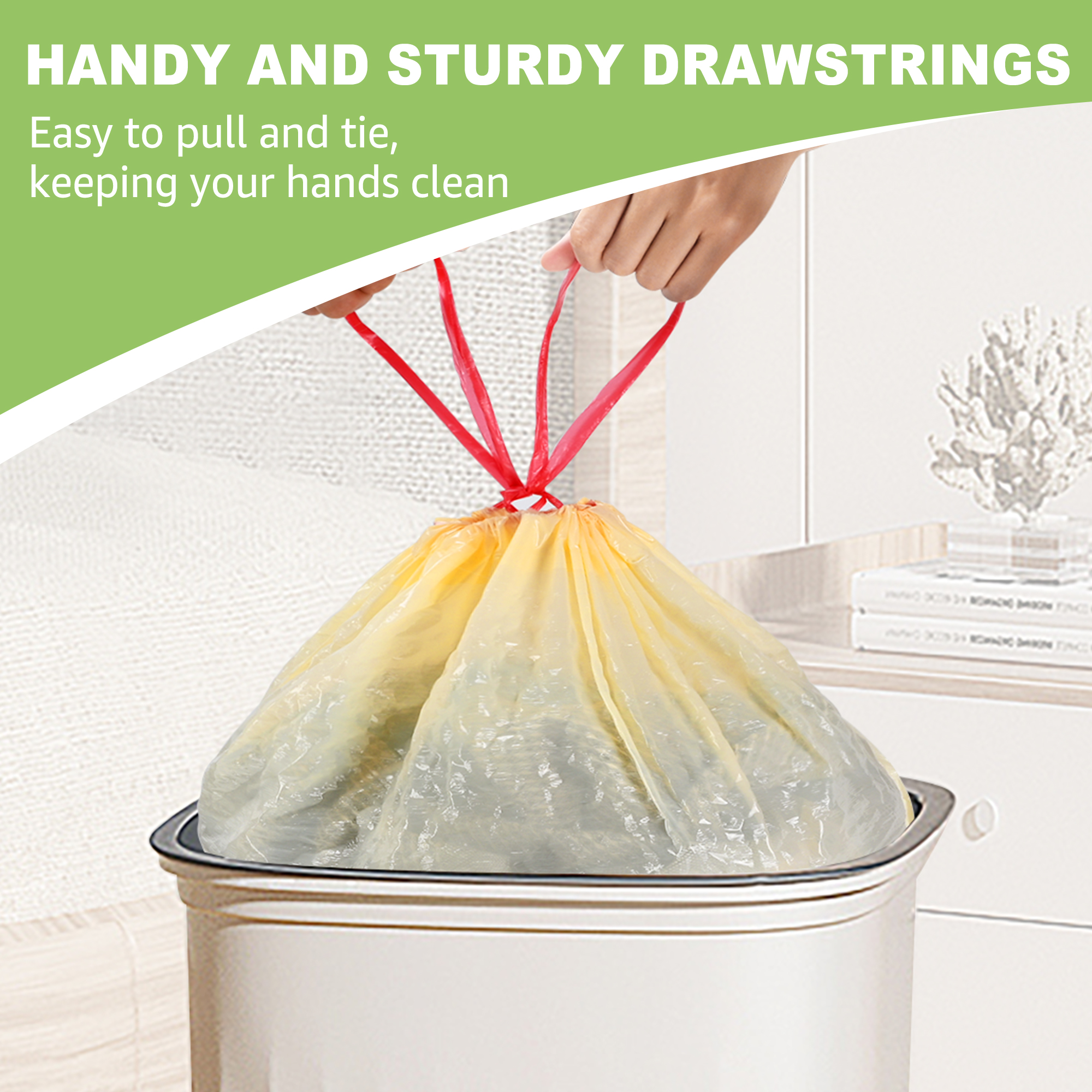 BoxLegend 13 Gallon Lemon Scent Trash Bags, 100 Count photo 6