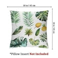 thumbnail image 4 of Acheng Palm Leaves with Lush Branches and Leaves Tropical Jungle Palm Leaves Short Plush Pillowcase Set of 2 White, 4 of 7