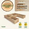 thumbnail image 2 of Greenes Fence 96" x 96" x 16.5" Beige Cedar Raised Garden Kits, 2 of 8