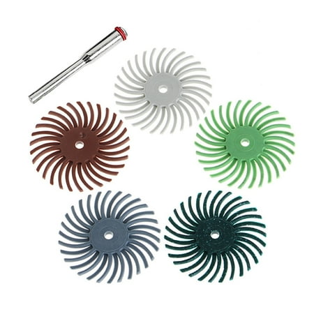 

Techinal 6Pcs Detail Abrasive Brush Mixed Grit Coarse Tool Accessories For Rotary Tools