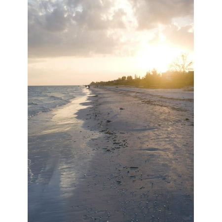 Sunset on Beach, Sanibel Island, Gulf Coast, Florida, United States of America, North America Print Wall Art By Robert (Best Florida Gulf Coast Beaches)