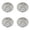 Sliver 4 Packs, variant on 50PCS Aluminum Cupcake Cake Cookie Lined Mold Mould Tin Baking Tool Hot 4PCS,7 cmx2 cm,Yellow