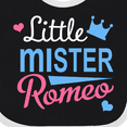 thumbnail image 4 of Inktastic Little Mister Romeo Boys Baby Bib, 4 of 4