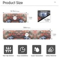 thumbnail image 3 of Yayeee Faucet Mat for Kitchen Sink 14.7" Diatomite Long Splash Guard Pad, Red Vibrant Flowers, 3 of 7
