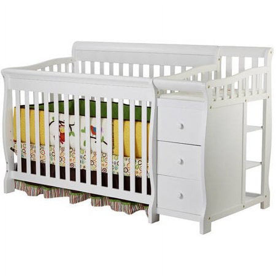 Dream On Me Brody 5-in-1 Convertible Crib with Changer, White - image 2 of 2