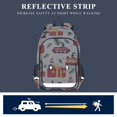 thumbnail image 5 of FORMRS Unisex School Backpack for Niños 17" Travel Laptop Bag with Compartment Pockets, Christmas Box Train, 5 of 7