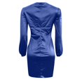 thumbnail image 4 of QHFBli Womens Ruched Formal Bodycon Zipper Graduation Dresses-Elegant Party Wedding Midi Dress, 4 of 6