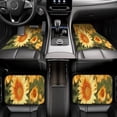 thumbnail image 6 of Wukai Golden Sunflower In Field Print Car Foot Mat Set of 4 Pieces, Anti-Slip Neoprene Auto Floor Mats Carpet, Universal Fit Automotive Floor Foot Mats Set for SUV, Van, Trucks, 6 of 6
