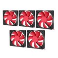 thumbnail image 3 of Dioche 5pcs 12cm 12V USB Computer Power Cooling Fan Power Supply LED PC Fan For Desktop, 3 of 8
