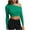Green, variant on Fartey Cropped Sweater for Women One Shoulder Pullover Tops Fall Asymmetrical Neck Crop Sweater Slim Fit Solid Color Cable Knit Sweaters