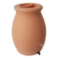 thumbnail image 1 of Algreen Castilla 50 Gal Plastic Rain Water Collection Barrel, Terra Cotta, 1 of 1
