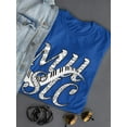 thumbnail image 3 of Music Piano T-Shirt Women -SPIdeals Designs, Female 5X-Large, 3 of 4