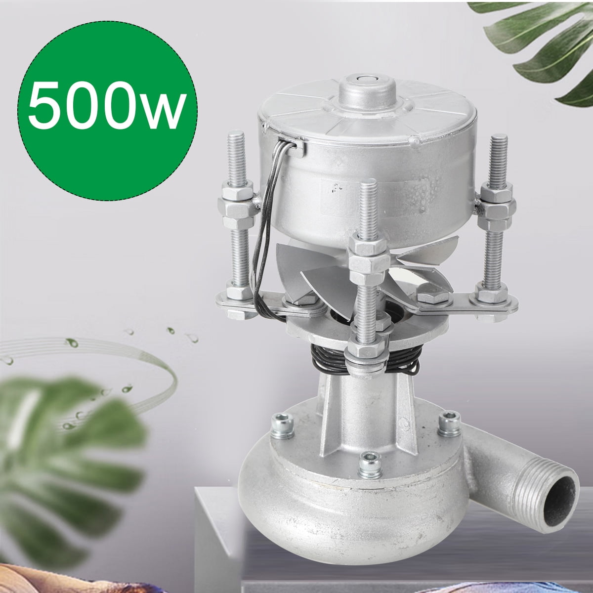 TABODD Micro Hydroelectric Generator 500W High Power Hydro Generator Turbine Generator Hydroelectric Power Station Water Turbine Water Flow Generator Micro Hydroelectric Generator