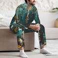 thumbnail image 7 of Wukai Baroque Floral Still Life Men's Hawaiian Shirt Short Sleeve Casual Button Down Summer Beach Aloha Shirt -Large, 7 of 7