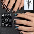 [Blood Pupil Galaxy Nail] Deep Sea Galaxy Blue Blood Red Double Cat Eye ...