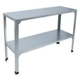 thumbnail image 1 of Metal Potting Bench, Multipurpose Galvanized Iron Waterproof Double Layers Outdoor Potting Workbench 120KG Load Bearing  for Garden, 1 of 7