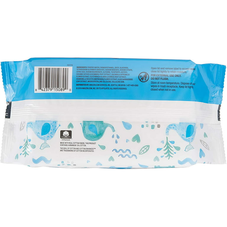 Marca Tienda Mama Bear – Toallitas húmedas para bebés 99% de agua,  hipoalergénicas, sin fragancia, 432 unidades (6 paquetes de 72) – Yaxa Store
