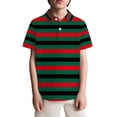 thumbnail image 4 of BJUTIR Boys T Shirts Striped Shirt With Buttons And Collar Casual Pocket Top For Youth Stylish Gentleman Basic Top Size 7-8 Years, 4 of 4