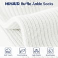 thumbnail image 2 of YWC-6 Pairs of Ruffle Socks Women, Ruffle Turn-Cuff Casual Cute Girl Ruffle Socks Breathable Cool Ruffle Ankle Socks, 2 of 4