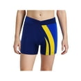 thumbnail image 3 of Hansber Gymnastics Shorts for Boys Girls Cheer Dance Bottoms Tumbling Athletic Sports Yoga Running Activewear Navy Blue 12, 3 of 7