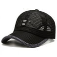 thumbnail image 3 of Men's Breathable Mesh Baseball Cap Summer Casual Style Adjustable, 3 of 4