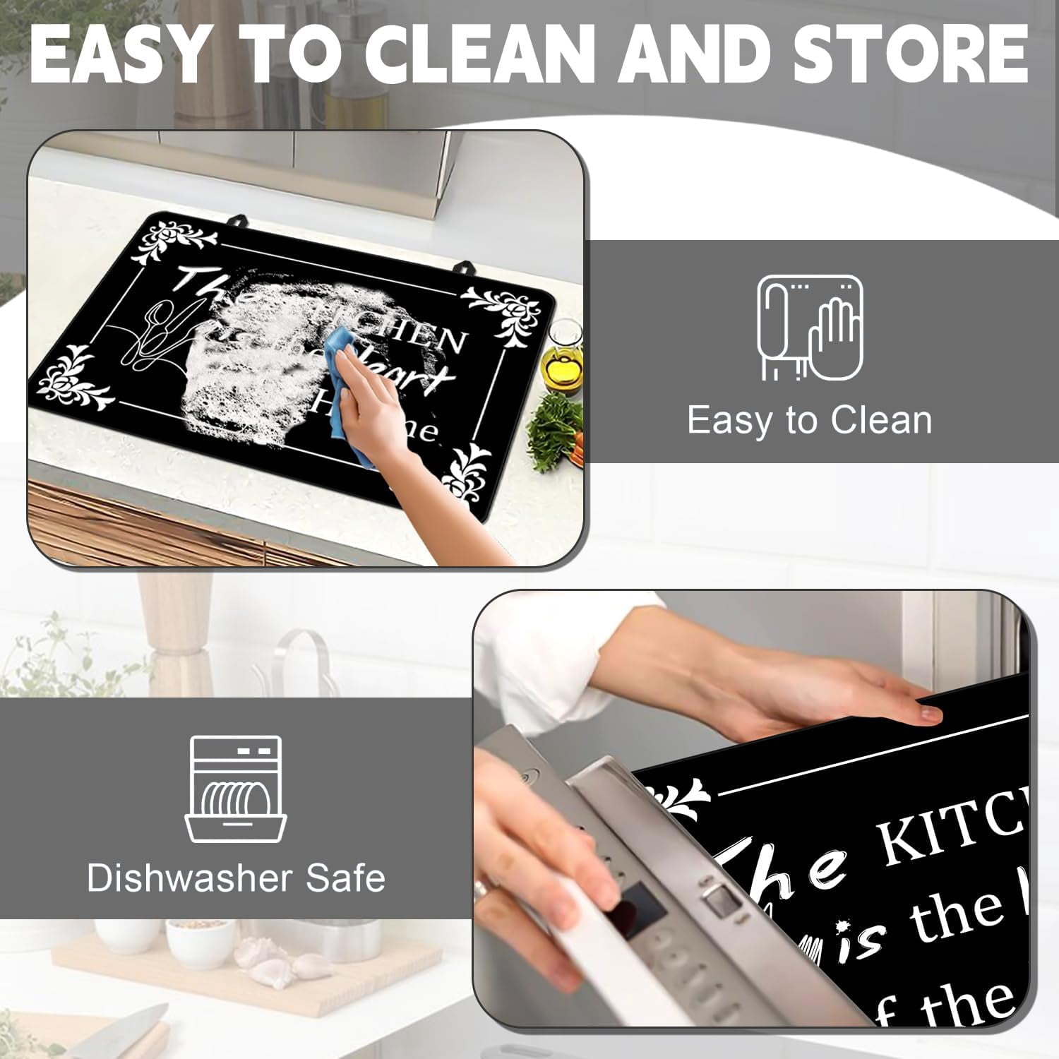 Stove Top Cover for Electric Stove 28 "x 20 ", The Kitchen Is the Heart of the Home Heat Resistant Glass Top Stove Cover Protector, Glass Cooktop Covers, Kitchen Flat Electric Stove Top Covers