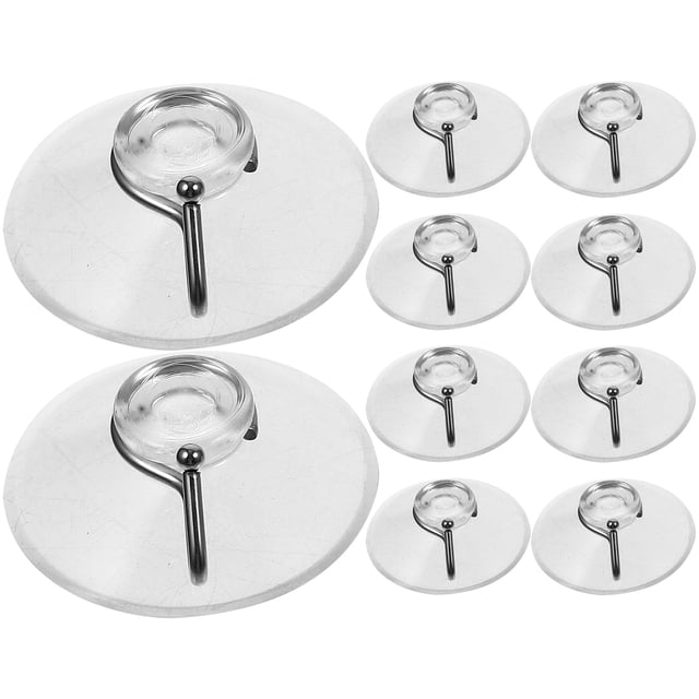 GAXIRE 10Ud Soportes De Ventosa Transparentes Para Cocina Y Uso Simple Y Reutilizable