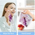 thumbnail image 5 of GZHJMY 4 Pack Purple Marble Ripple Washcloths – Soft Face Towels, Gym Towels, Hotel and Spa Quality, Reusable Pure Cotton Fingertip Towels, 5 of 6