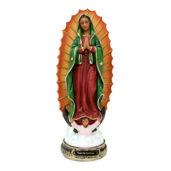 MrcjSales – Our Lady of Guadalupe Statue | 12 inches | Resin Craftsmanship | Virgen de Guadalupe | Church, Home Decor, Gifts