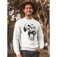 thumbnail image 2 of Ferocious Gorilla. Sweatshirt Men -Image by Shutterstock, Male Medium, 2 of 4